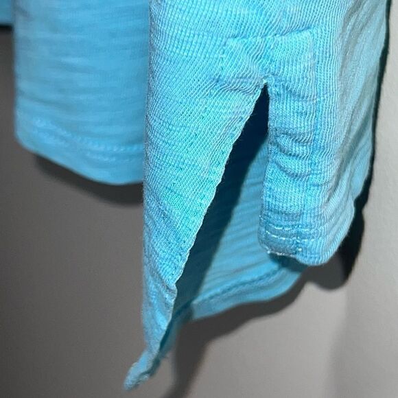 NWT Habitat River Wash Cotton Boxy Tee Blue Capri Womens Sz XS/S 26927 - Picture 3 of 9